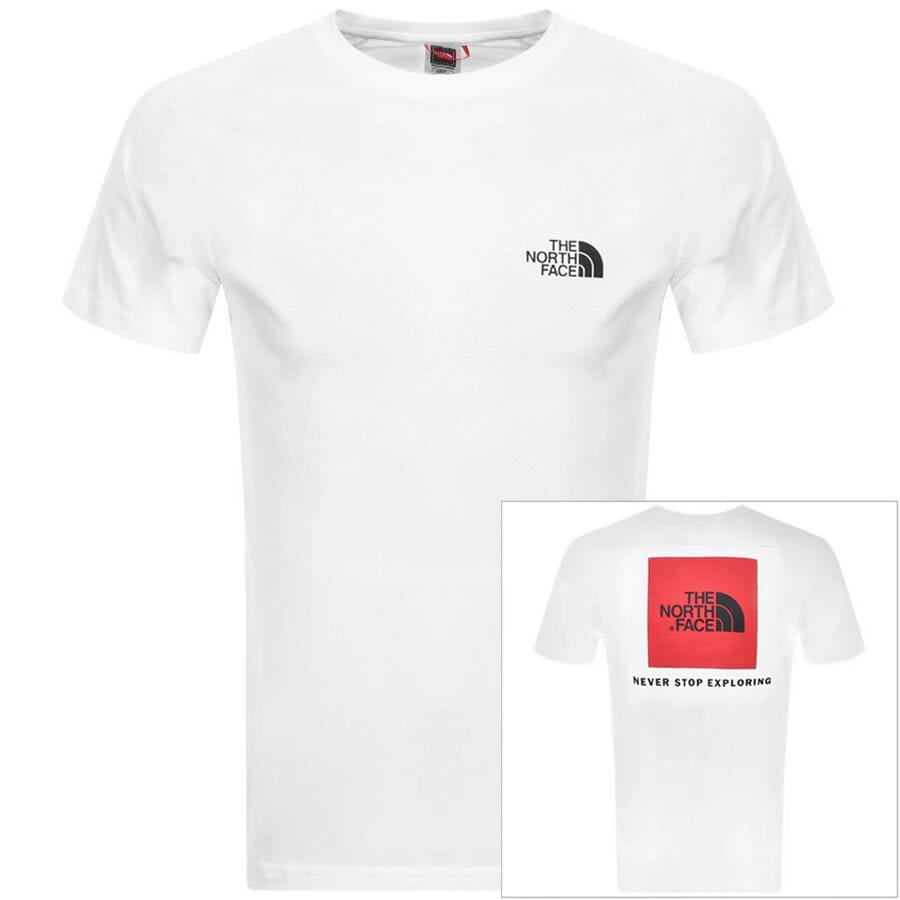 North Face Red Box T Shirt White | Menswear United States