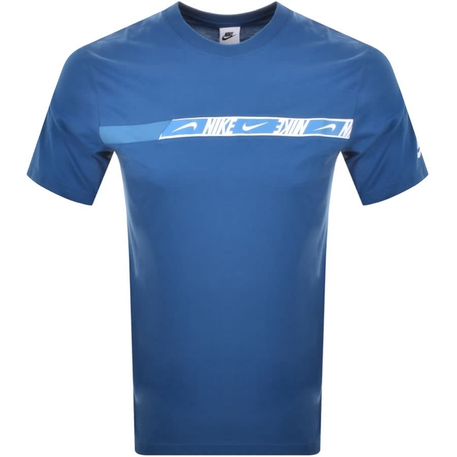 Alternative Image for ProductNike Repeat Logo T Shirt Blue1