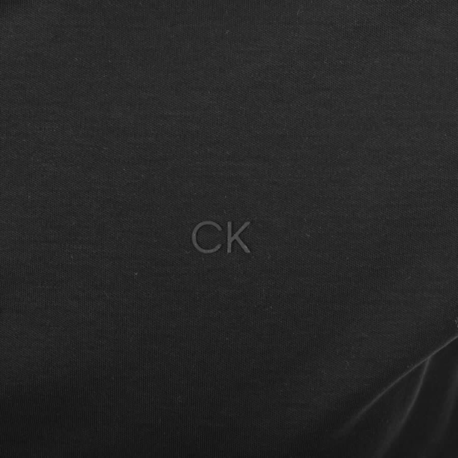 Alternative Image for ProductCalvin Klein Liquid Touch Zip Polo T Shirt Black3