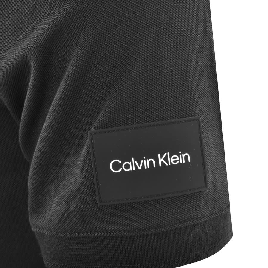Alternative Image for ProductCalvin Klein Tech Repreve Zip Polo T Shirt Black3