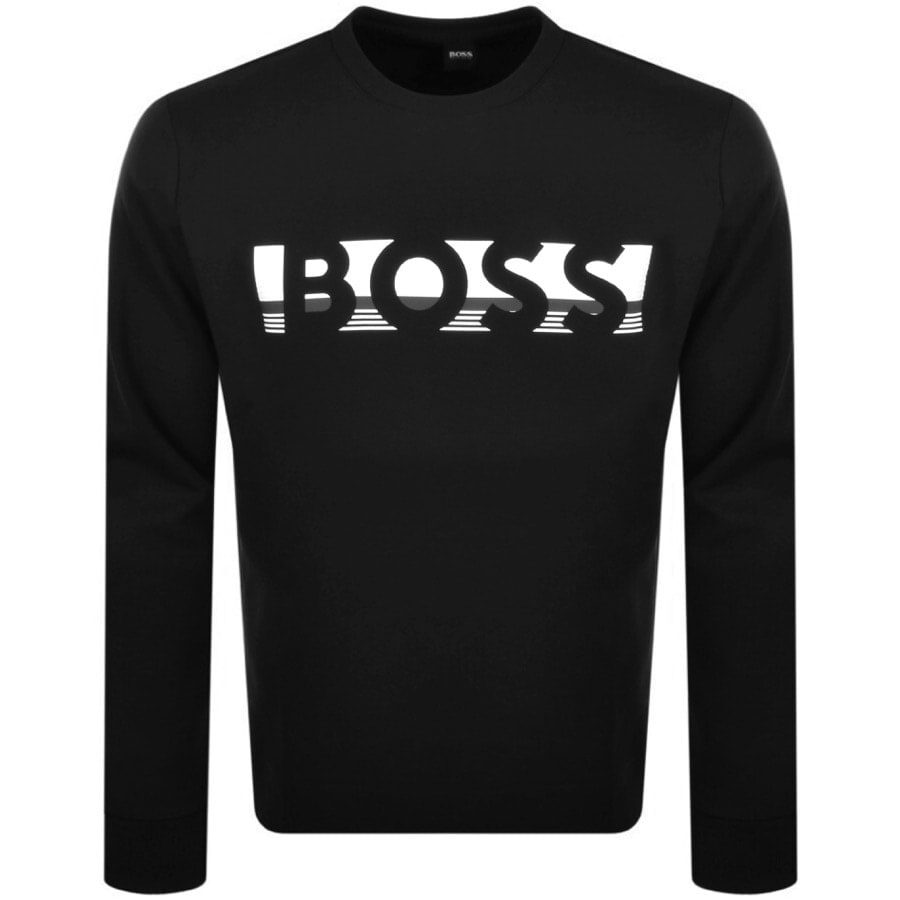 Alternative Image for ProductBOSS Salbo 1 Crew Neck Sweatshirt Black1