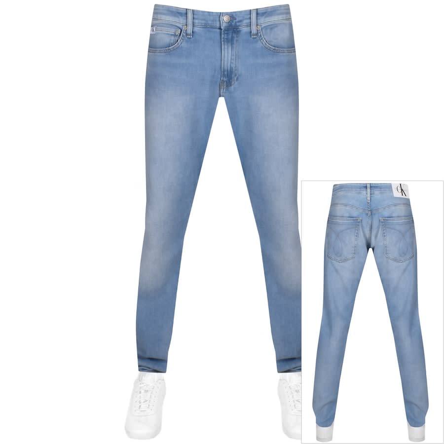 Alternative Image for ProductCalvin Klein Jeans Slim Jeans Denim Light Wash1