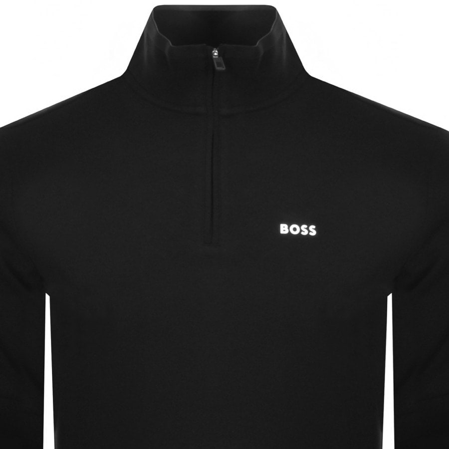 Alternative Image for ProductBOSS Sweat 1 Half Zip Sweatshirt Black2