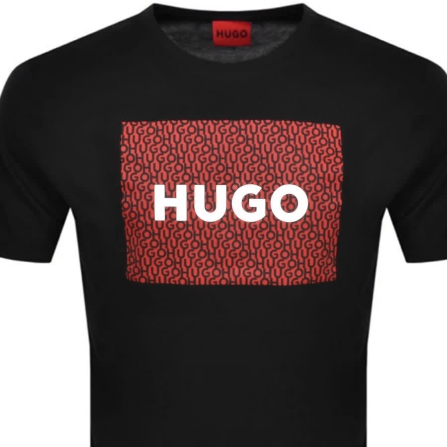 Alternative Image for ProductHUGO Dulivio Crew Neck T Shirt Black2