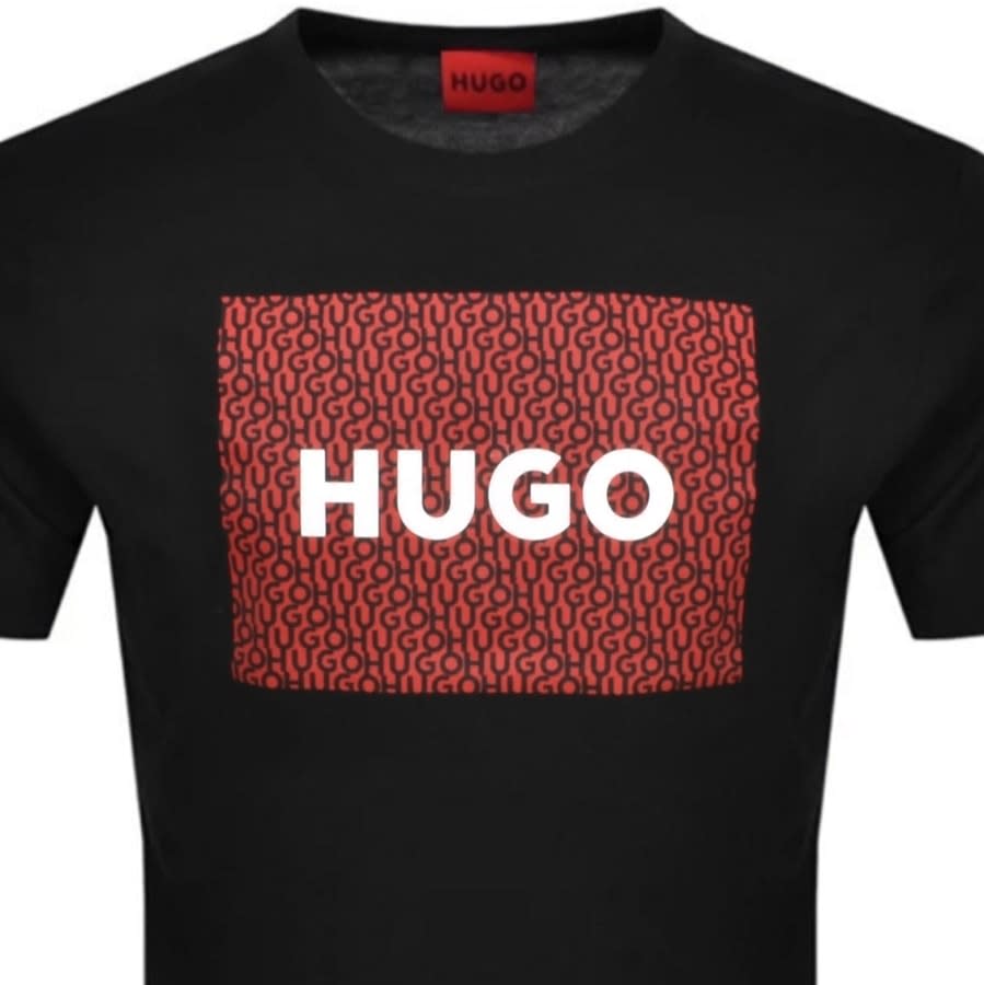 Alternative Image for ProductHUGO Dulivio Crew Neck T Shirt Black3