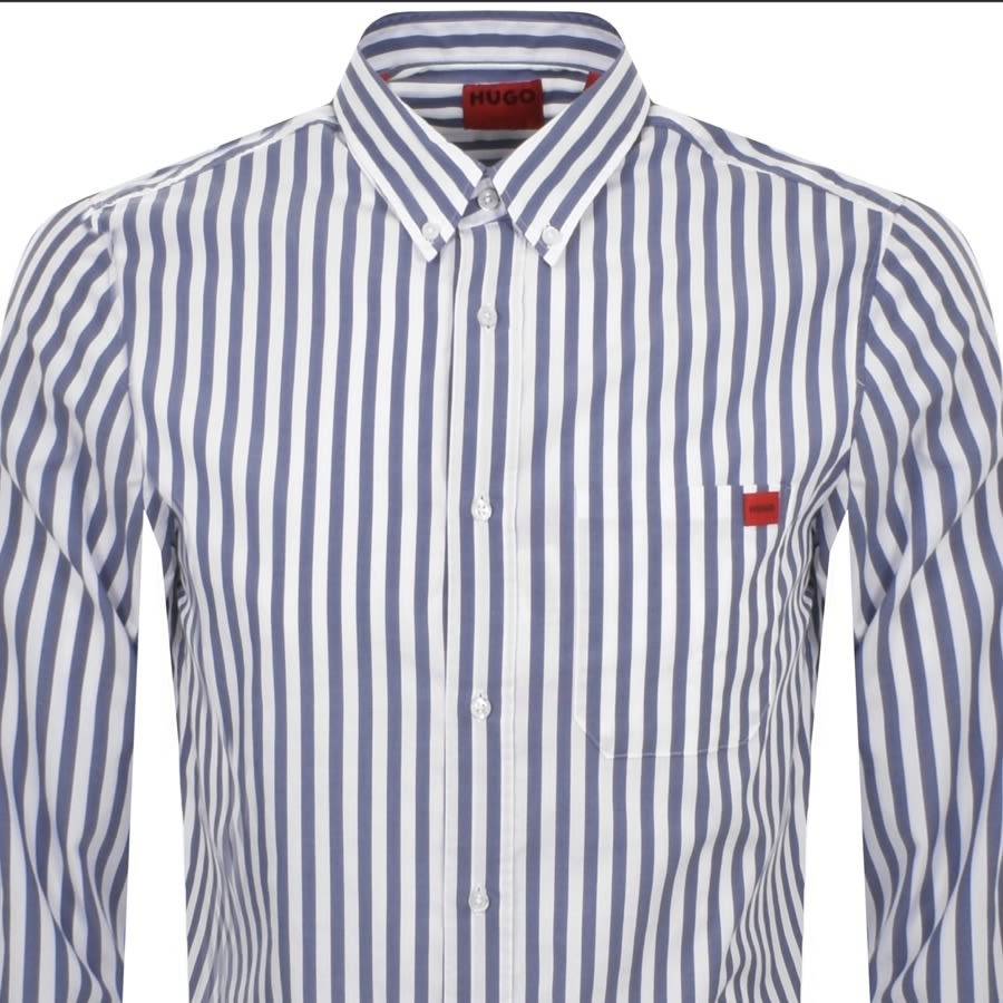 Alternative Image for ProductHUGO Long Sleeved Ermann Shirt Blue2