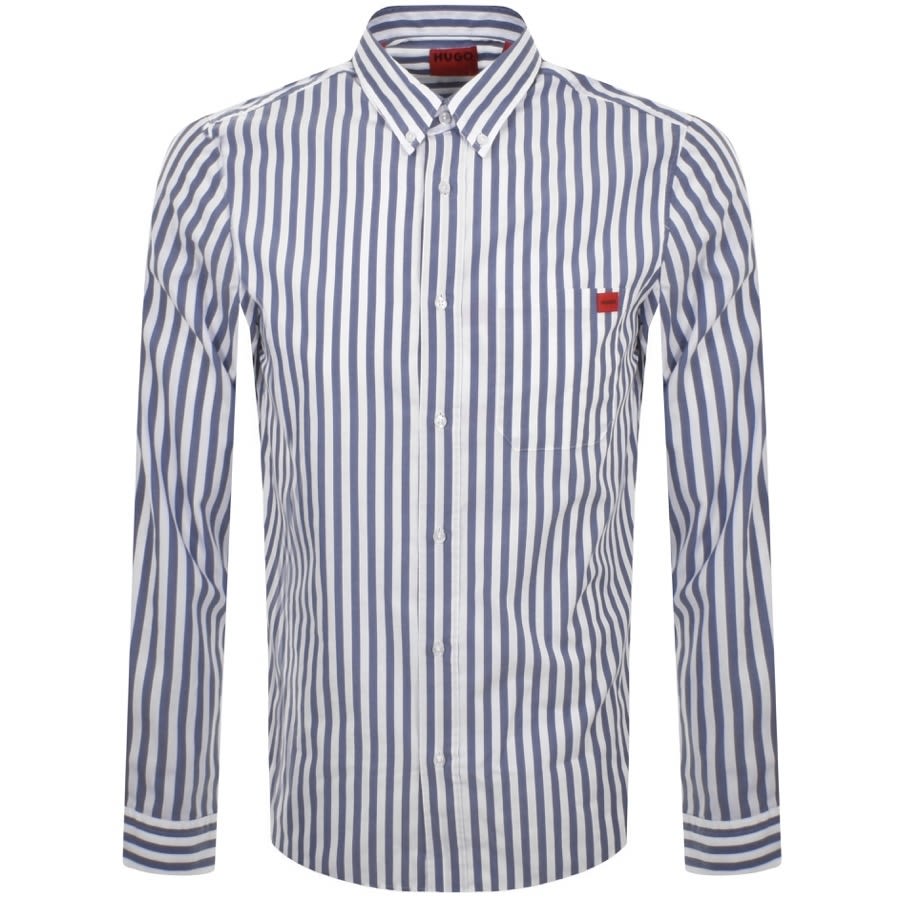 Alternative Image for ProductHUGO Long Sleeved Ermann Shirt Blue1