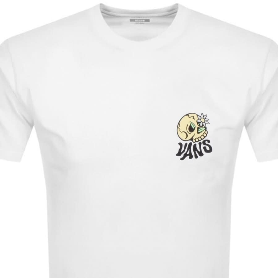 Alternative Image for ProductVans Skull Daze Crew Neck T Shirt White2