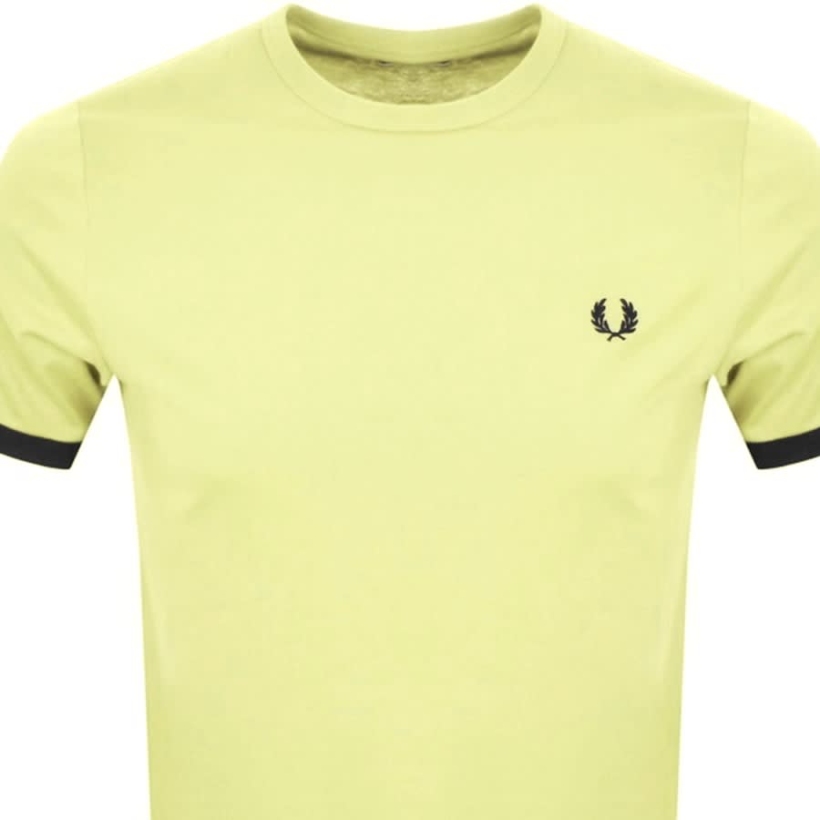 Alternative Image for ProductFred Perry Ringer T Shirt Yellow2