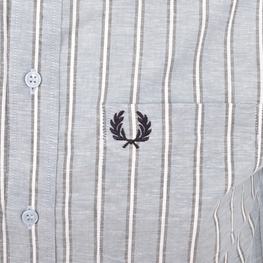 Alternative Image for ProductFred Perry Fine Stripe Shirt Blue3