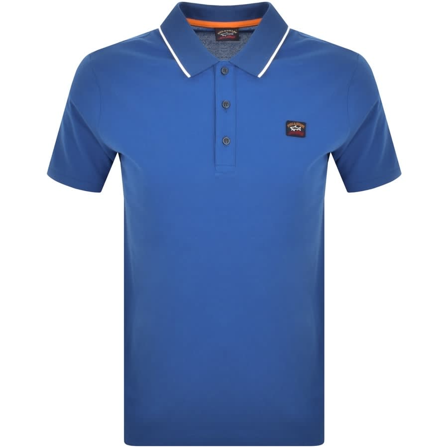 Alternative Image for ProductPaul And Shark Short Sleeved Polo T Shirt Blue1