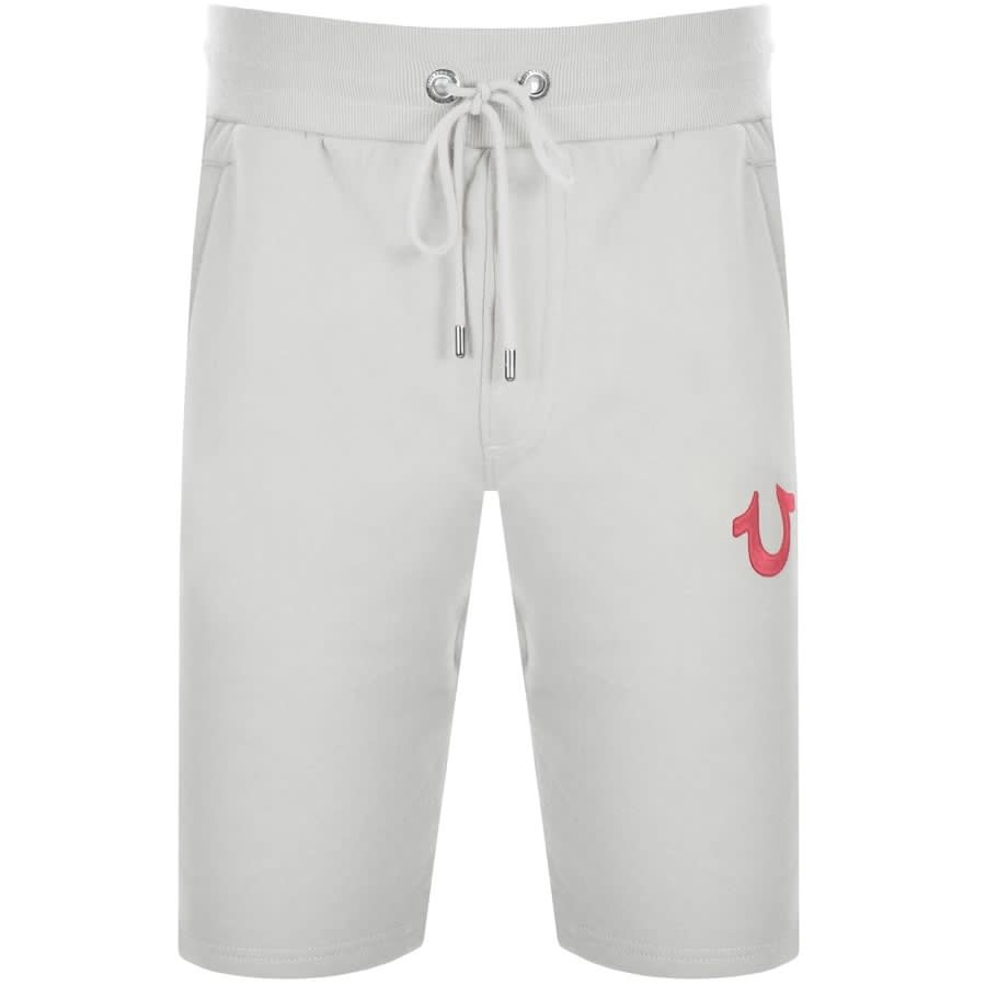 True Religion Logo Shorts Grey 