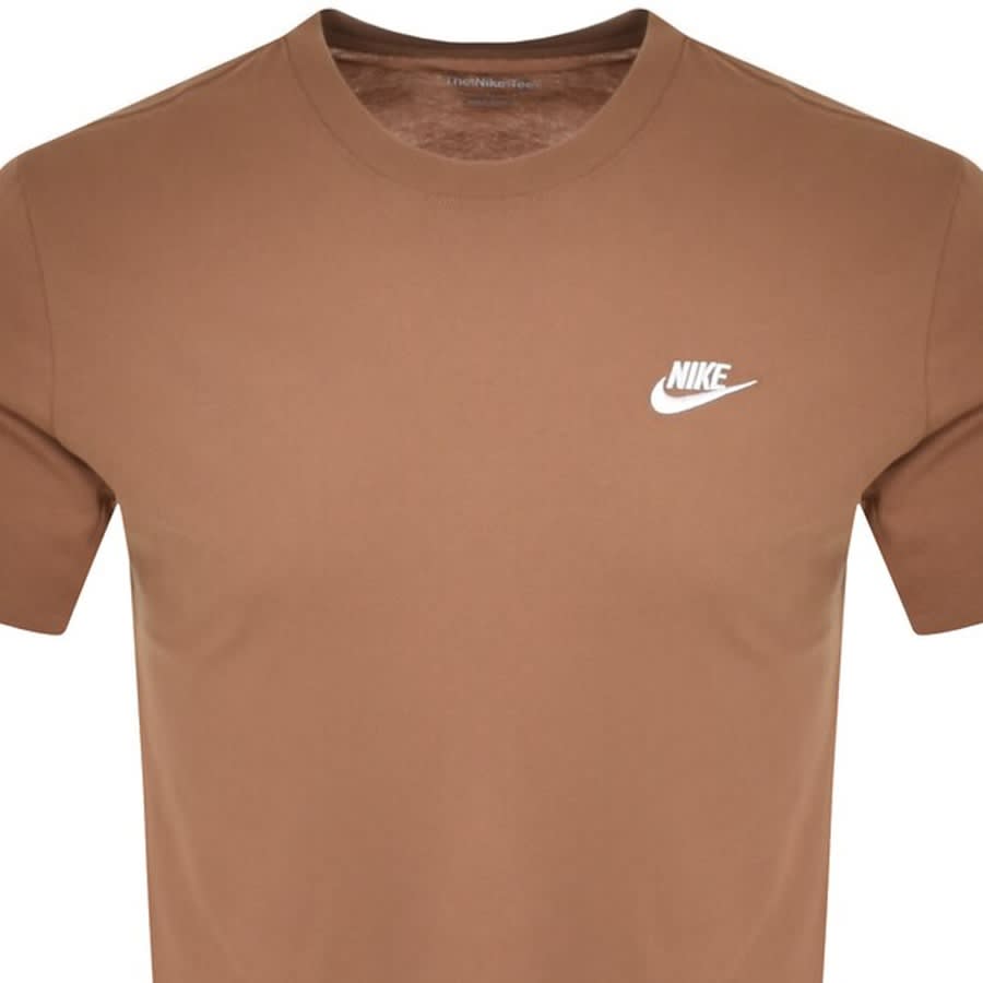 Alternative Image for ProductNike Crew Neck Club T Shirt Brown2
