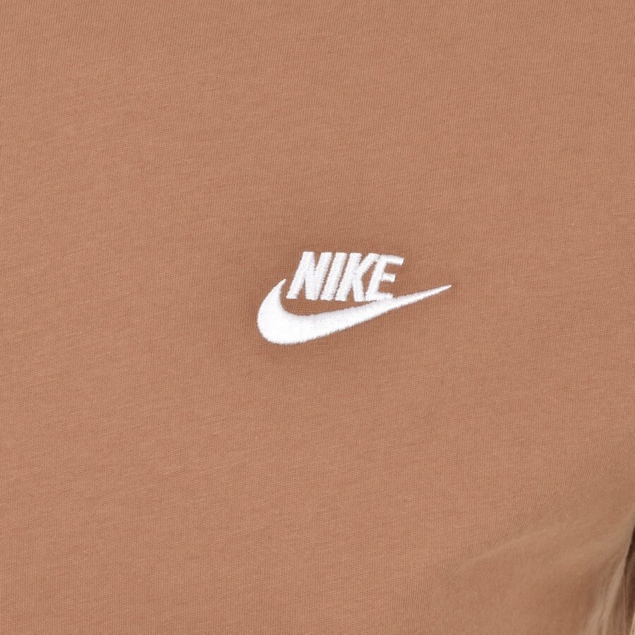 Alternative Image for ProductNike Crew Neck Club T Shirt Brown3