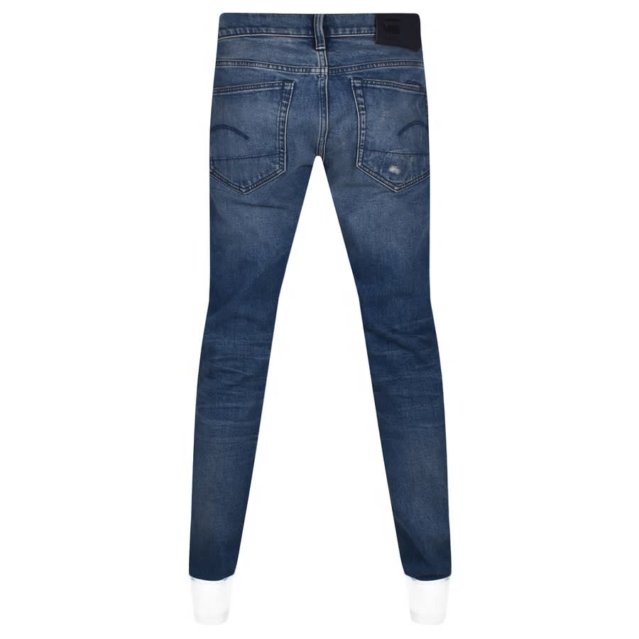 Alternative Image for ProductG Star Raw 3301 Slim Fit Jeans Mid Wash Blue2