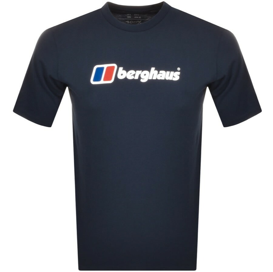 Berghaus Big Corp Logo Ls Tee Men's Navy 