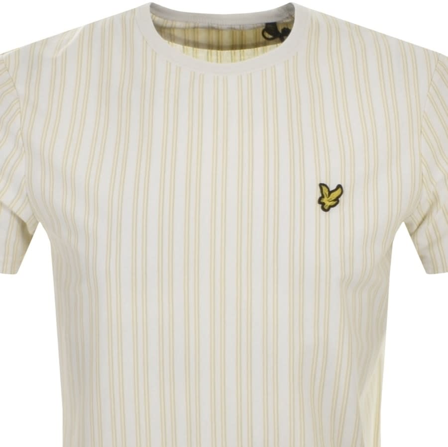 Alternative Image for ProductLyle And Scott Pinstripe T Shirt White2