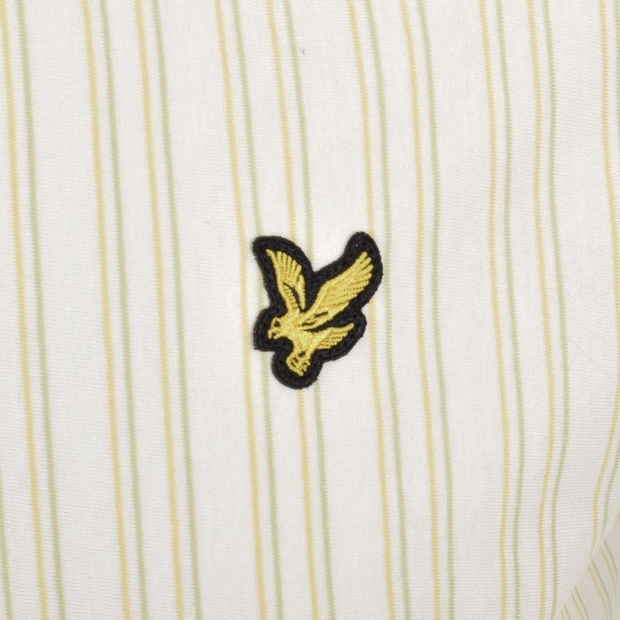 Alternative Image for ProductLyle And Scott Pinstripe T Shirt White3