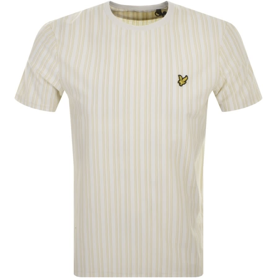 Alternative Image for ProductLyle And Scott Pinstripe T Shirt White1