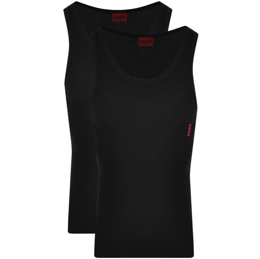 Alternative Image for ProductHUGO Double Pack Vests Black1