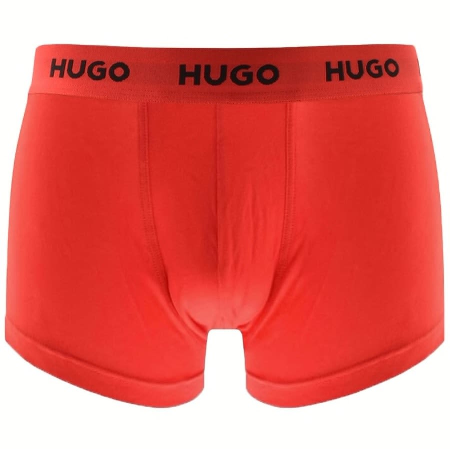 Alternative Image for ProductHUGO Triple Pack Boxer Trunks Red2