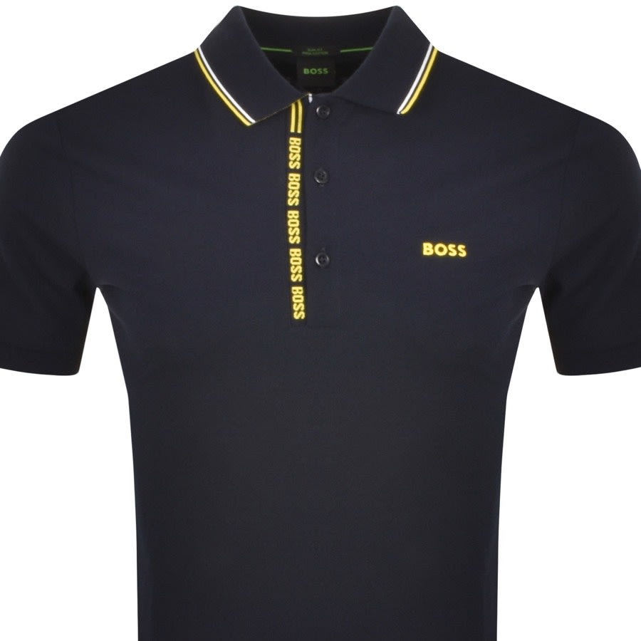 Alternative Image for ProductBOSS Paule 4 Jersey Polo T Shirt Navy2