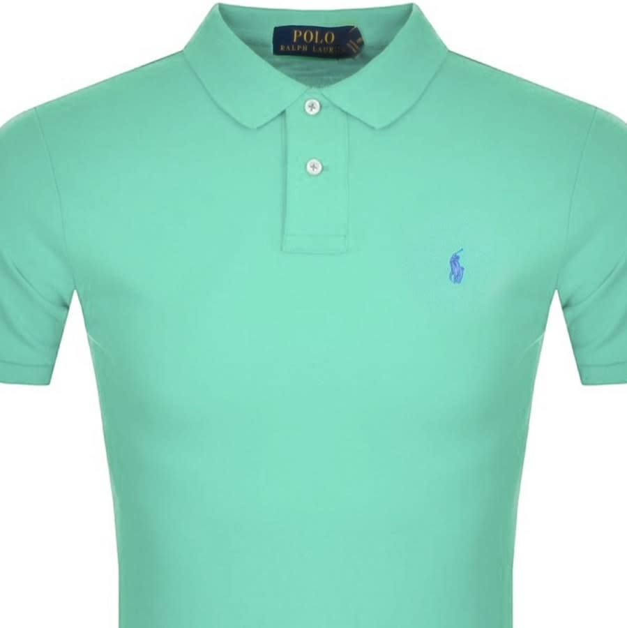 Alternative Image for ProductRalph Lauren Slim Fit Polo T Shirt Green2