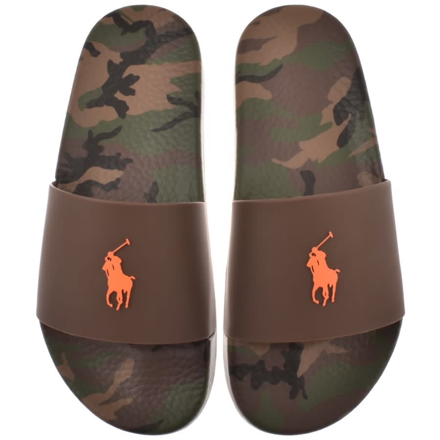 Alternative Image for ProductRalph Lauren Logo Sliders Brown1