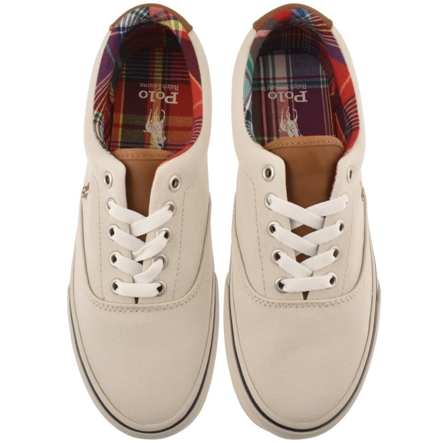 Alternative Image for ProductRalph Lauren Keaton Canvas Trainers Beige3