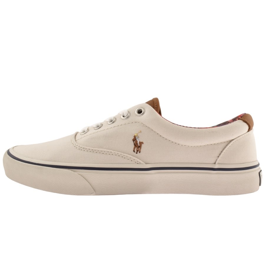 Alternative Image for ProductRalph Lauren Keaton Canvas Trainers Beige1
