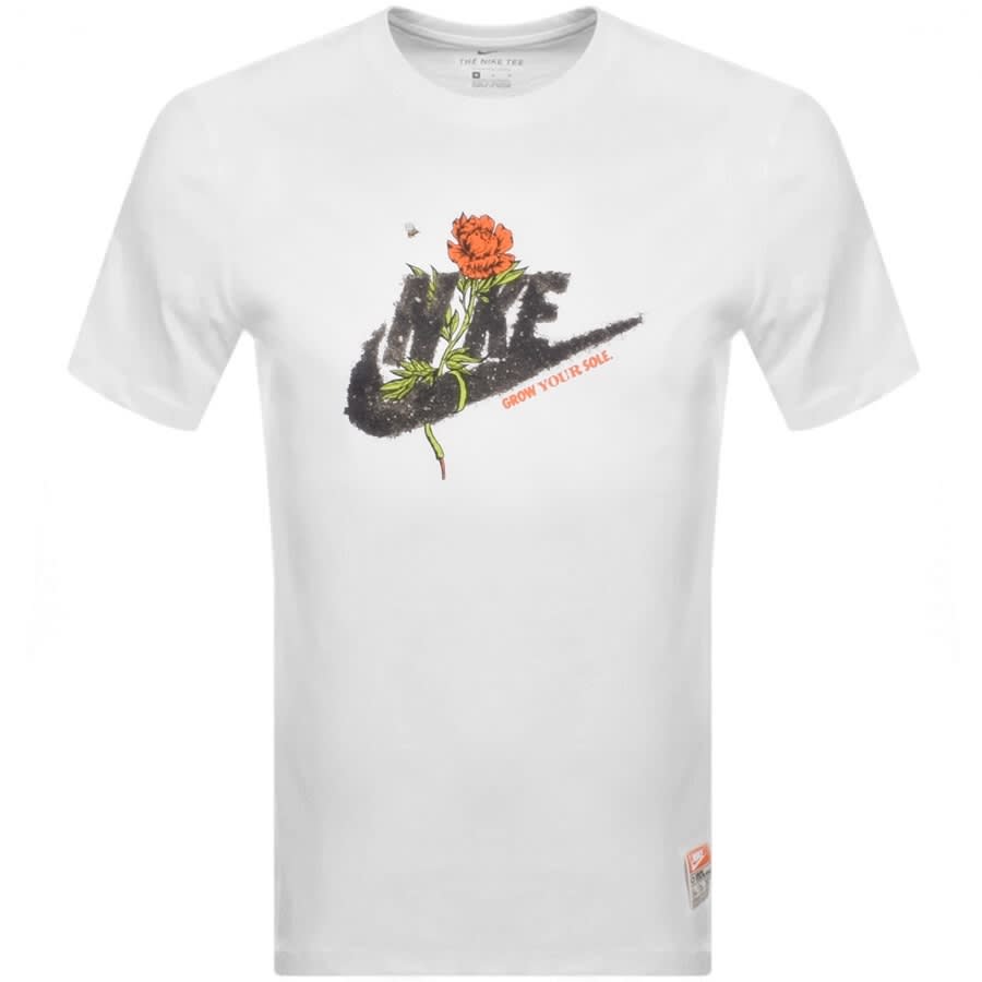 Alternative Image for ProductNike Hybrid Short Sleeve Logo T Shirt White1