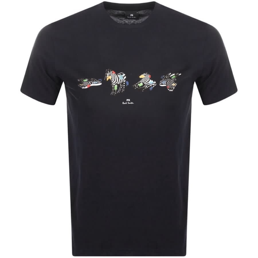 Alternative Image for ProductPS By Paul Smith Zebra T Shirt Navy1