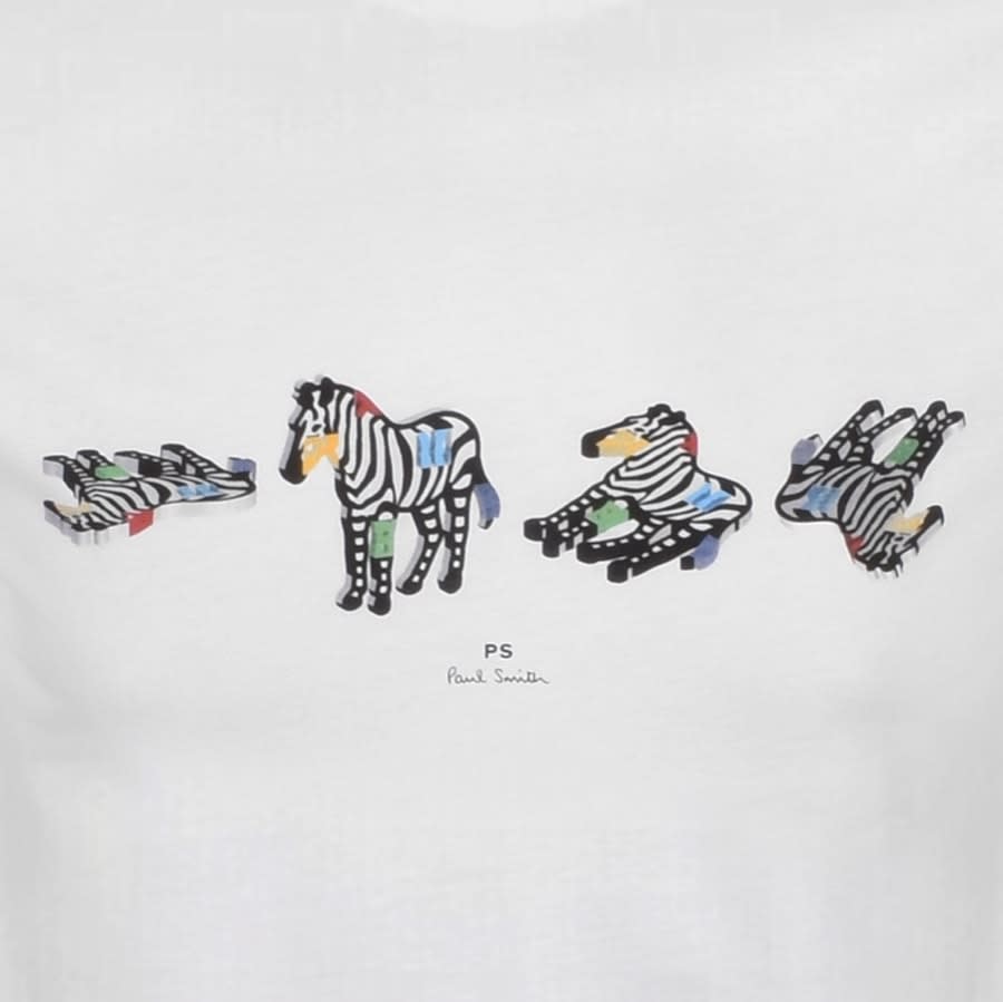 Alternative Image for ProductPS By Paul Smith Zebra T Shirt White3