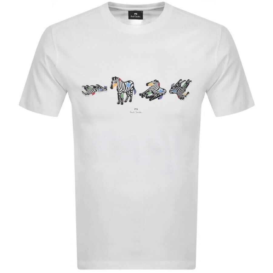 Alternative Image for ProductPS By Paul Smith Zebra T Shirt White1