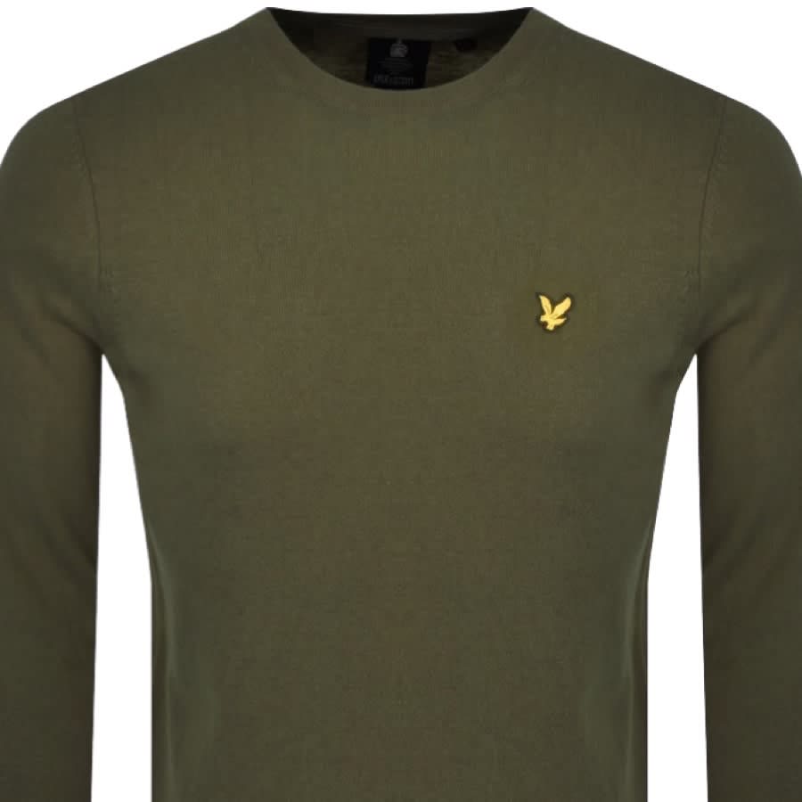 Alternative Image for ProductLyle And Scott Crew Neck Merino Knit Jumper Green2