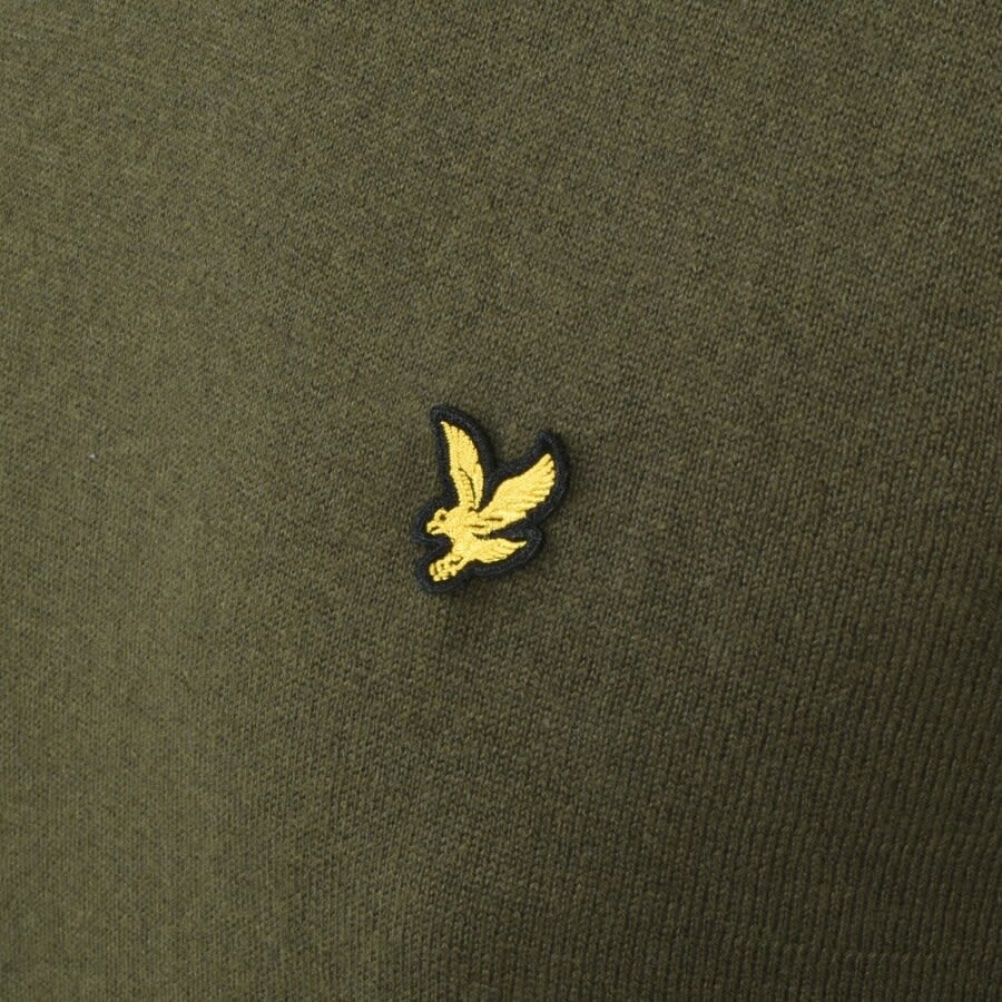 Alternative Image for ProductLyle And Scott Crew Neck Merino Knit Jumper Green3