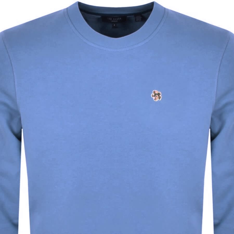 Ted Baker Hatton Crew Neck Sweatshirt Blue | Mainline Menswear