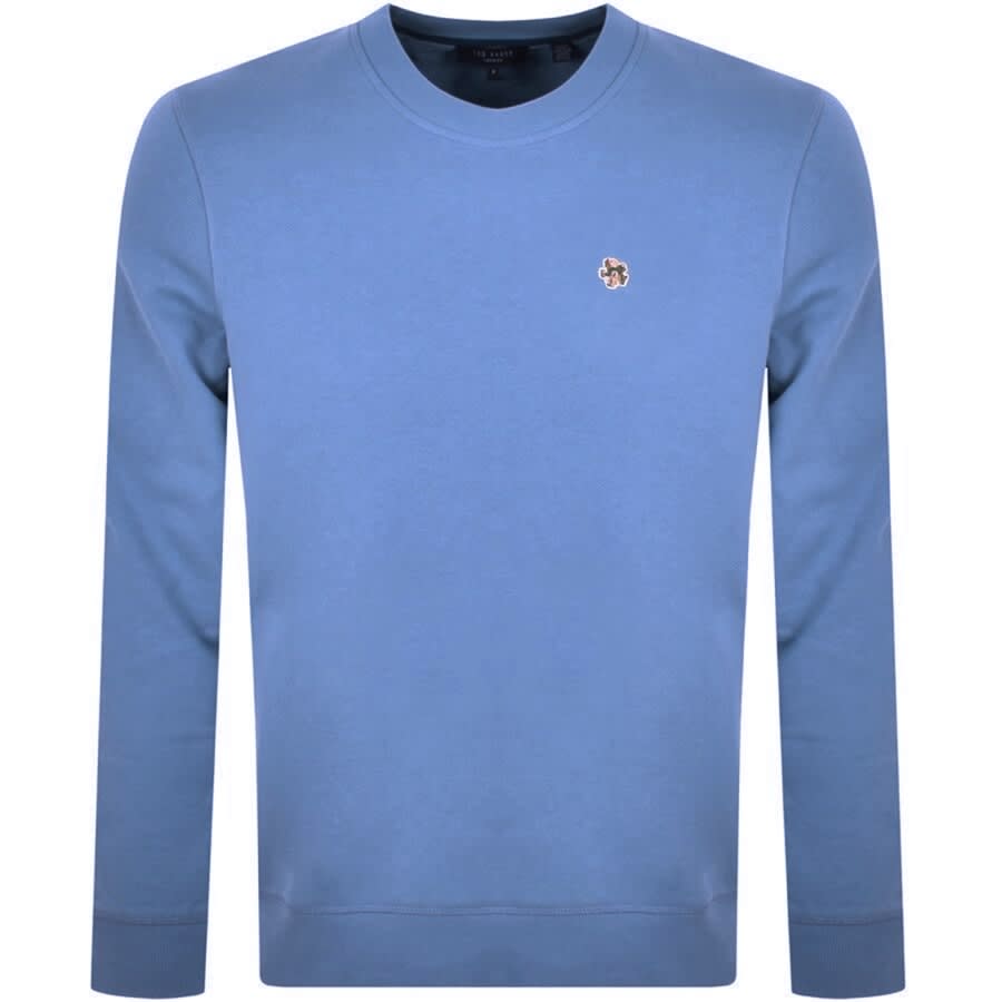 Ted Baker Hatton Crew Neck Sweatshirt Blue | Mainline Menswear