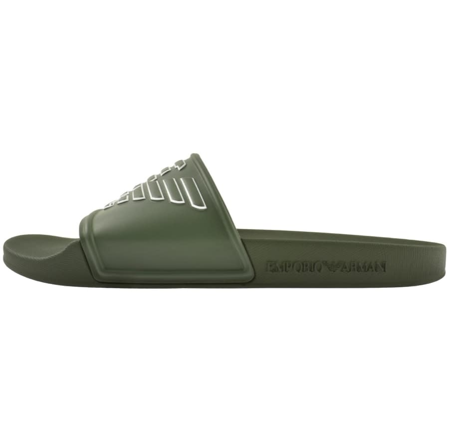 Alternative Image for ProductEmporio Armani Logo Sliders Green2