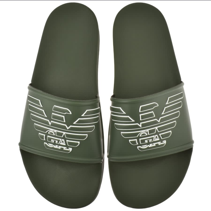 Alternative Image for ProductEmporio Armani Logo Sliders Green1