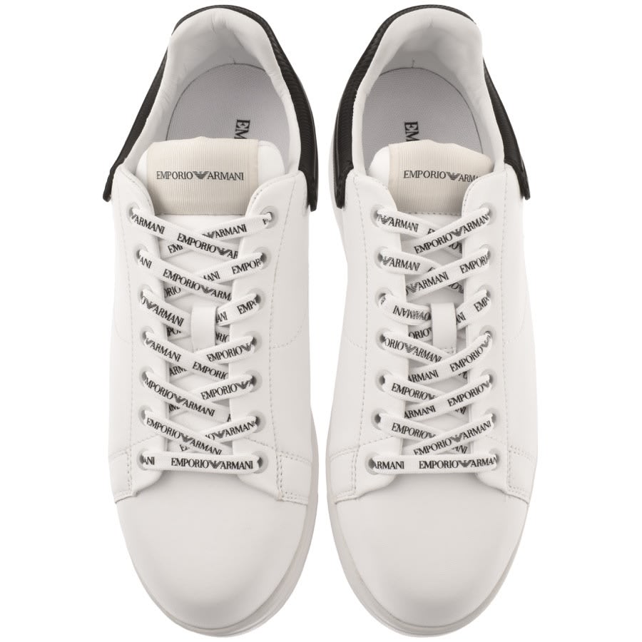 Alternative Image for ProductEmporio Armani Logo Trainers White3