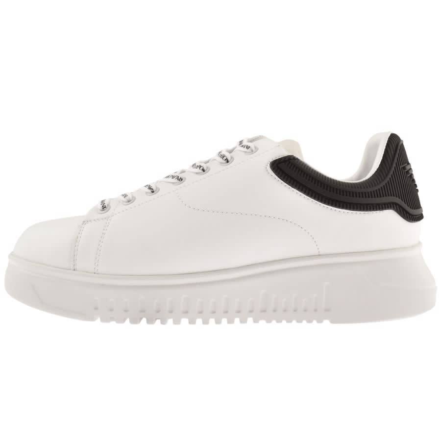 Alternative Image for ProductEmporio Armani Logo Trainers White1