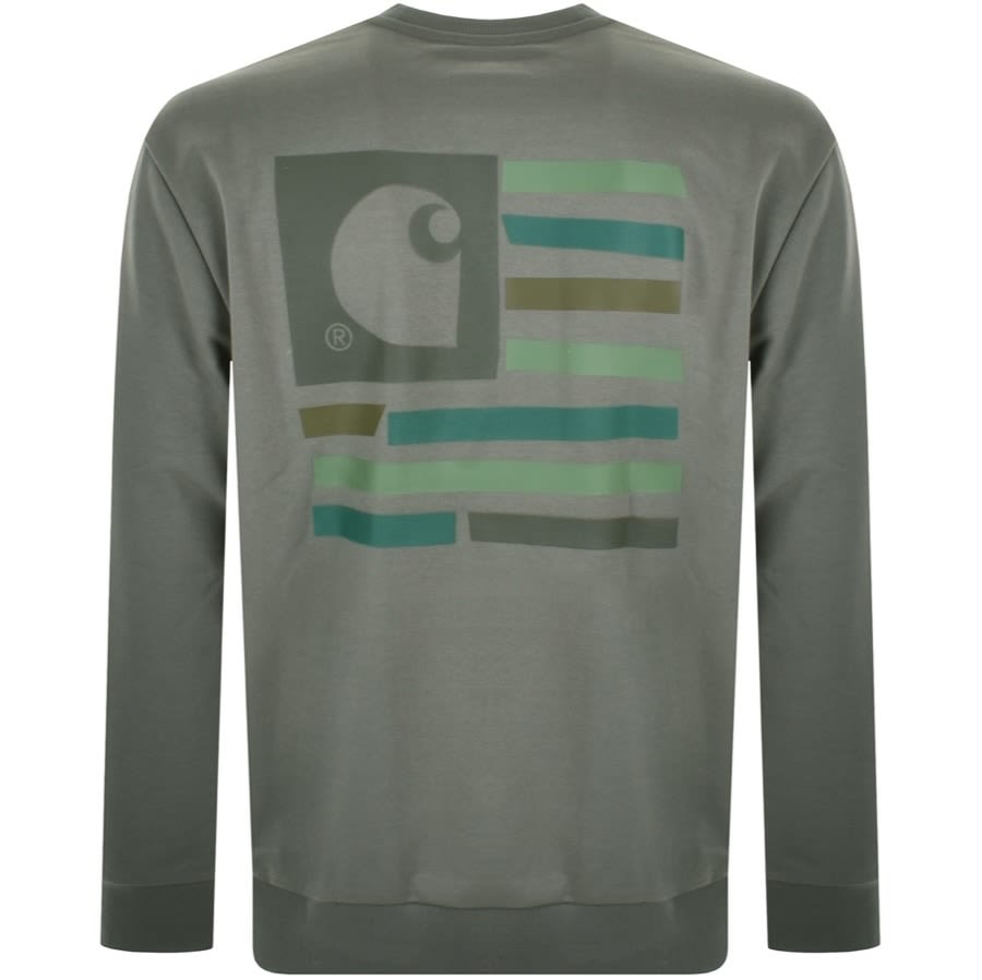 Alternative Image for ProductCarhartt Medley State Sweatshirt Green3
