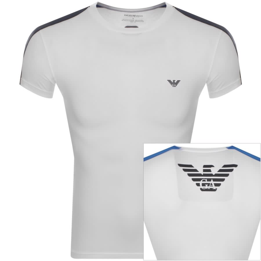 Alternative Image for ProductEmporio Armani Lounge Crew Neck T Shirt White1