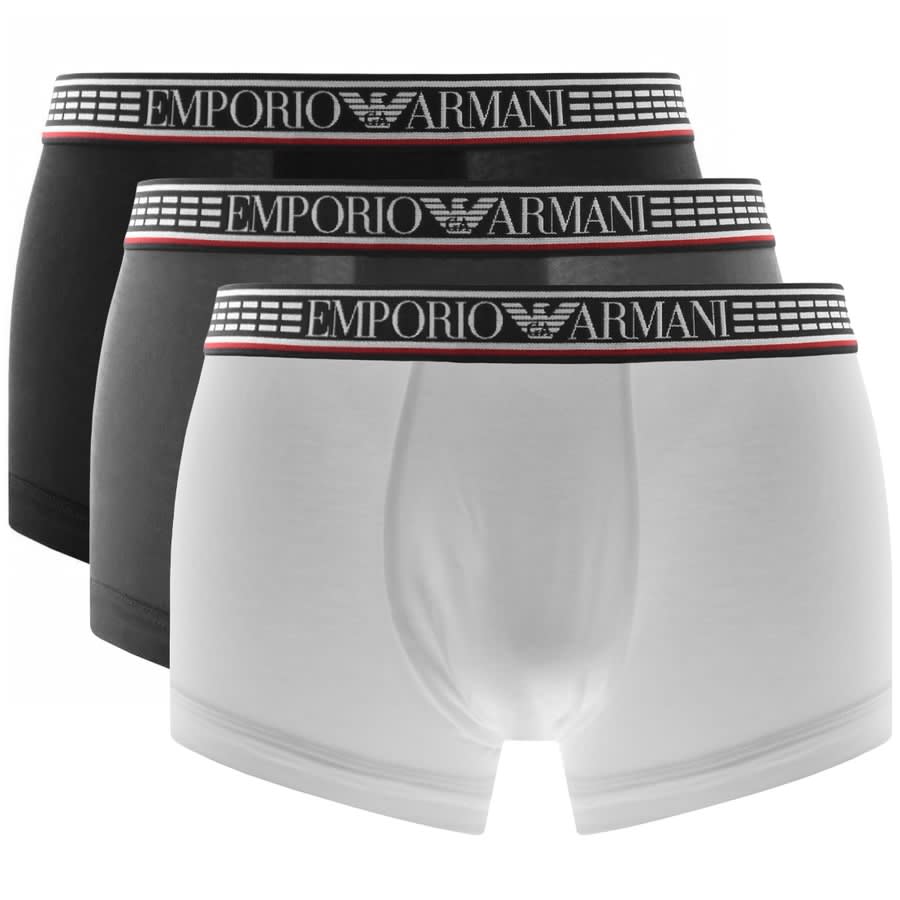 Alternative Image for ProductEmporio Armani Underwear 3 Pack Boxer Trunks Black1