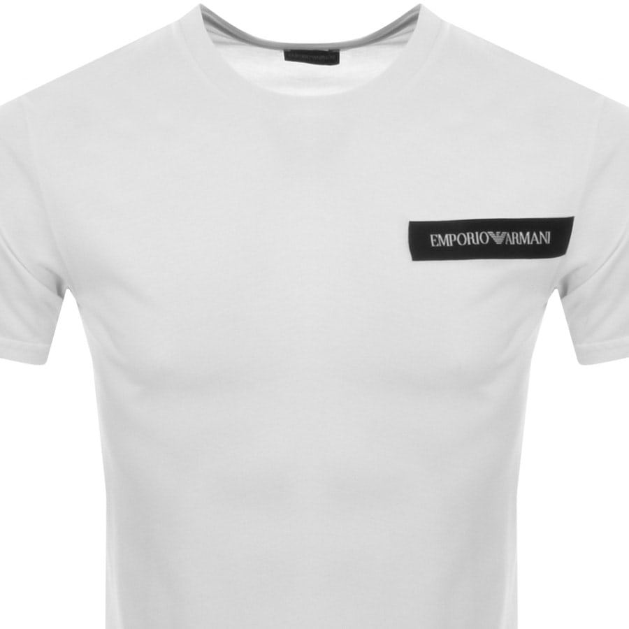 Alternative Image for ProductEmporio Armani Crew Neck Logo T Shirt White2