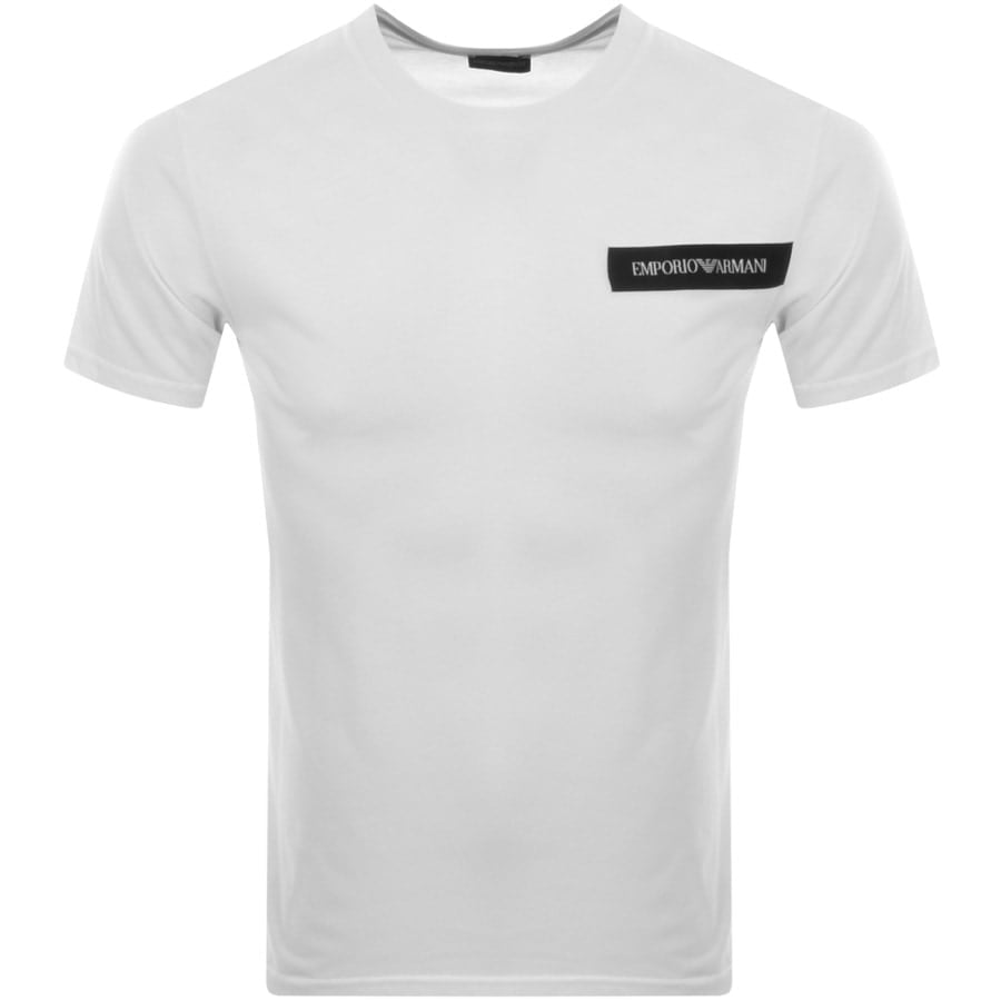 Alternative Image for ProductEmporio Armani Crew Neck Logo T Shirt White1