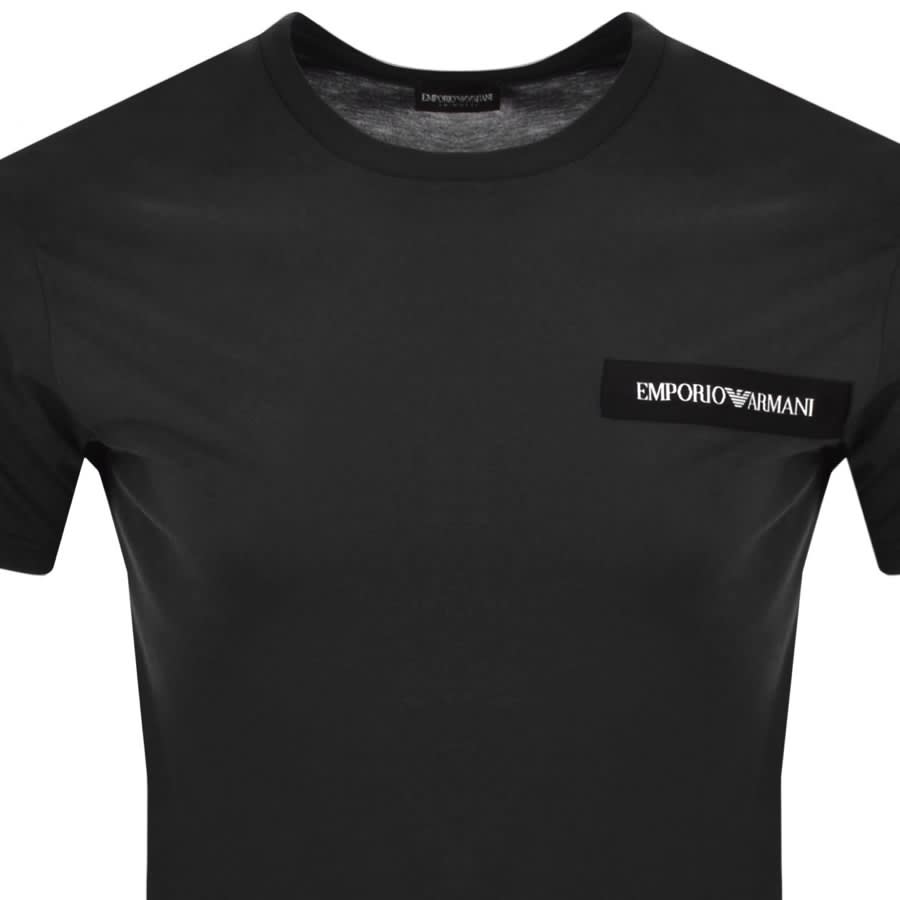 Alternative Image for ProductEmporio Armani Crew Neck Logo T Shirt Black2