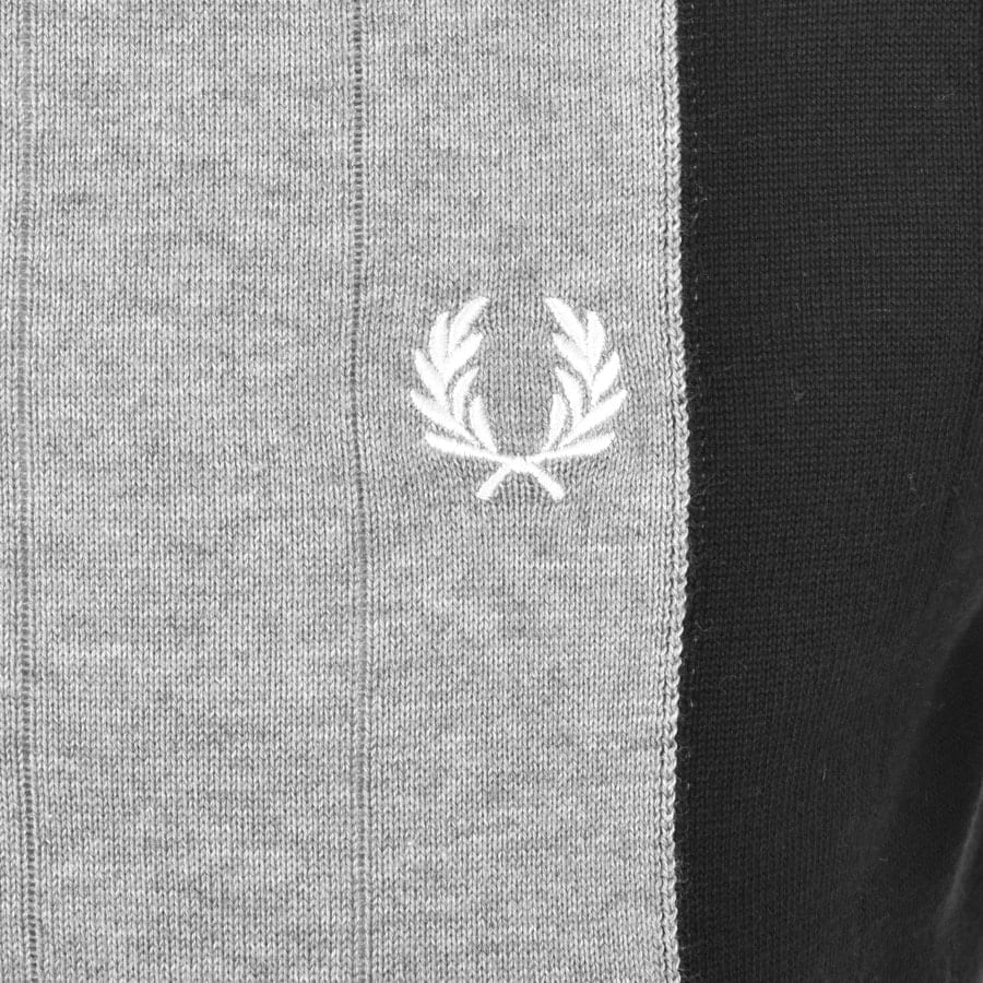 Alternative Image for ProductFred Perry Knit Funnel Neck T Shirt Grey3