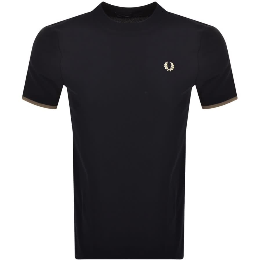 Alternative Image for ProductFred Perry Tipped Cuff T Shirt Navy1